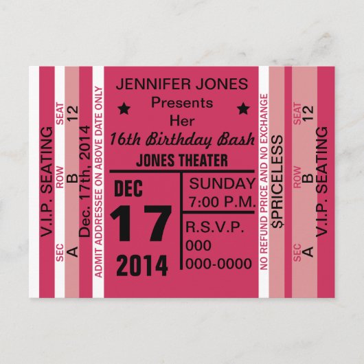 Einladung zur Einladung Postkarte (Vorderseite)