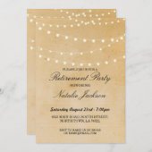 Einladung zur Einladung Vintager String-Lights (Vorne/Hinten)