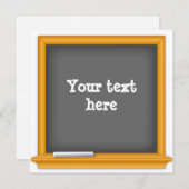 Einladung zur Einladung von "Back-to-School-Party" (Vorne/Hinten)