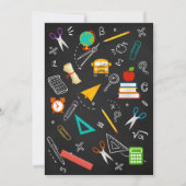 Einladung zur Einladung von Chalkboard-Karten vor (Rückseite)