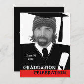 Einladung zur Einladung von Foto Head Shot Insert (Vorne/Hinten)