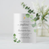 Einladung zur Einladung von Silber-Eukalyptus (Stehend Vorderseite)