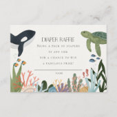 Einladung zur Einladung von Windeln im Meer (Vorderseite)