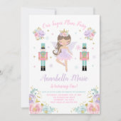 Einladung zur Einladung von Zuckerplättchen (Vorderseite)