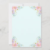 Einladung zur Einladung von Zuckerplättchen (Rückseite)