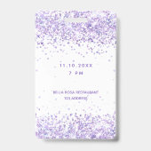 Einladung zur Einladung zum Geburtstag Ausweis (Back)