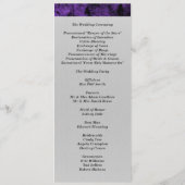 Einladung zur Einladung zum Hochzeitsprogramm für (Rückseite)