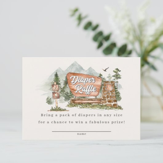 Einladung zur Einladung zum Nationalpark-Windeln (Stehend Vorderseite)