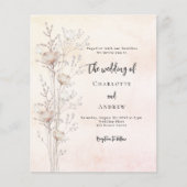 Einladung zur Einladung zur Wildblume von Hochzeit (Vorderseite)