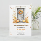 Einladung zur Einweihungsparty im Herbst (Stehend Vorderseite)