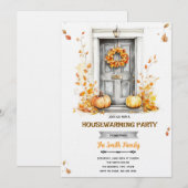 Einladung zur Einweihungsparty im Herbst (Vorne/Hinten)
