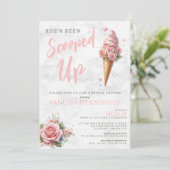 Einladung zur Eiscreme-Brautdusche (Stehend Vorderseite)