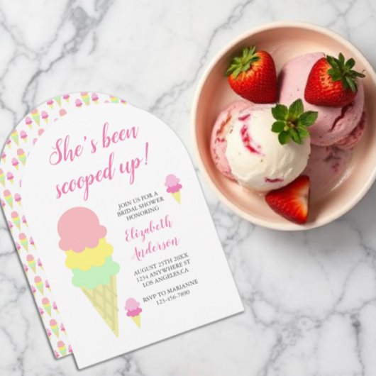 Einladung zur Eiscreme-Brautdusche