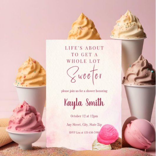 Einladung zur Eiscremedusche