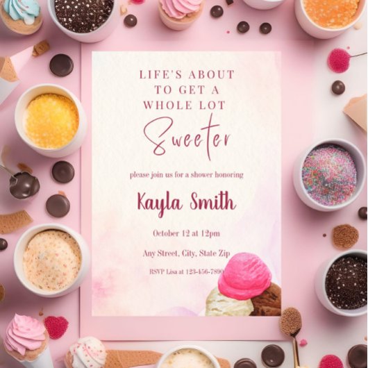 Einladung zur Eiscremedusche