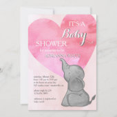 Einladung zur Elefanten-Liebe (Vorderseite)