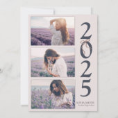 Einladung zur Elegant Boho Bow Graduation Party (Rückseite)