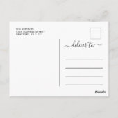 Einladung zur Elegant Eukalyptus Graduation Party Postkarte (Rückseite)