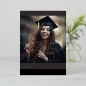 Einladung zur Elegant Foto Graduation Party (Stehend vorne)