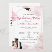 Einladung zur Elegant Graduation Party (Vorne/Hinten)