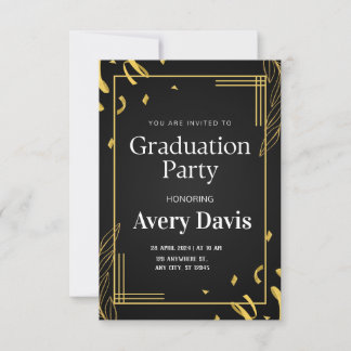Einladung zur Elegant Graduation Party
