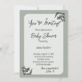 Einladung zur eleganten Babydusche - 1 Samuel 1:27 (Rückseite)