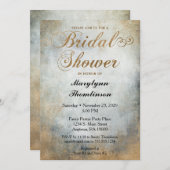 Einladung zur eleganten bemalten Kupfer Bridal Dus (Vorne/Hinten)