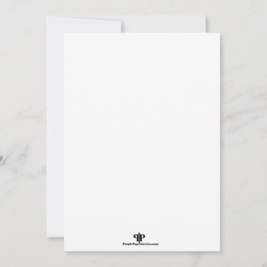 Einladung zur eleganten Blumenkreuzbestätigung (Rückseite)