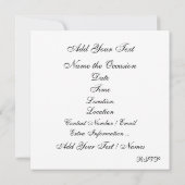 Einladung zur eleganten Herbstsaison (Rückseite)