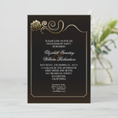 Einladung zur eleganten Verlobungsfeier (Stehend Vorderseite)