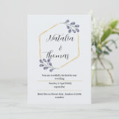 Einladung zur eleganten Wasserfarbenkarte (Stehend Vorderseite)