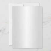 Einladung zur eleganten White Floral Engagement Pa (Rückseite)