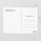 Einladung zur Elfenbeinblütenparade Postkarte (Rückseite)