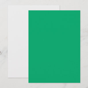 Einladung zur Emerald & White Flat Card - Anpassen