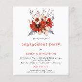 Einladung zur Engagement-Party für Rote Creme (Vorderseite)