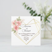 Einladung zur Entwöhnung der Herzkarte (Stehend Vorderseite)