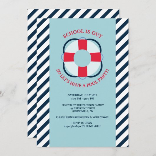 Einladung zur Erhaltung des Lebens (Vorne/Hinten)