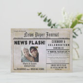 Einladung zur Erneuerung der Hochzeitsstimmung, ne (Stehend Vorderseite)