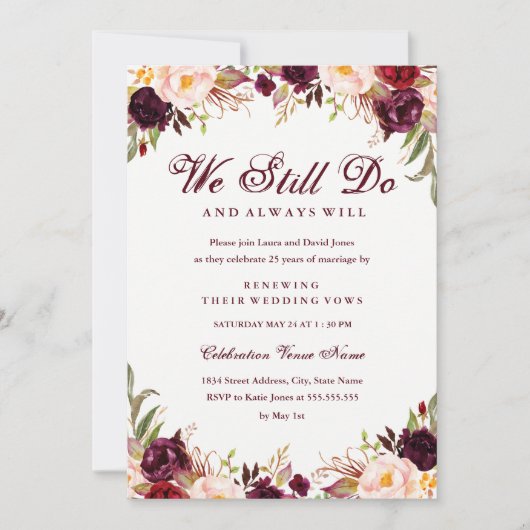 Einladung zur Erneuerung in Burgund (Vorderseite)