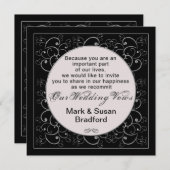 Einladung zur Erneuerung von Ehestimmen - Schwarze (Vorne/Hinten)