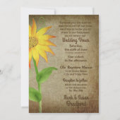 Einladung zur Erneuerung von Ehestimmen - Sonnenbl (Rückseite)