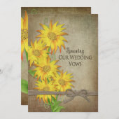 Einladung zur Erneuerung von Ehestimmen - Sonnenbl (Vorne/Hinten)