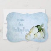 Einladung zur Erneuerung von Ehestimmen - Weiße Ro (Vorderseite)