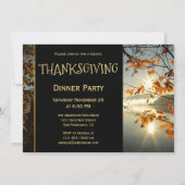 Einladung zur Erntedank-Fall-Fotokarte (Rückseite)