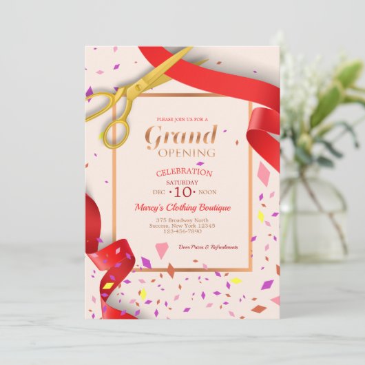 Einladung zur Eröffnung (Stehend Vorderseite)