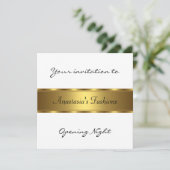 Einladung zur Eröffnung der Nacht White Black Gold (Stehend Vorderseite)