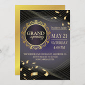 Einladung zur Eröffnung des Grand Opening-Logos in (Vorne/Hinten)