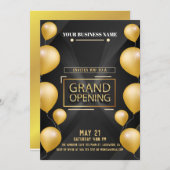 Einladung zur Eröffnung des Grand Opening-Logos in (Vorne/Hinten)