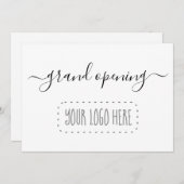 Einladung zur Eröffnung eines Geschäftes - Logo hi (Vorne/Hinten)