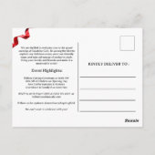 Einladung zur Eröffnung Postkarte (Rückseite)